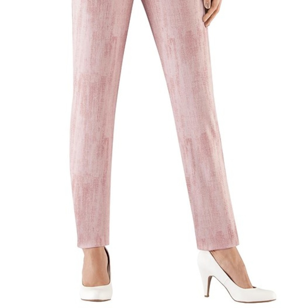 Creation L Rose Print Skinny Pants Jeans - Size 6 - Picture 3 of 6